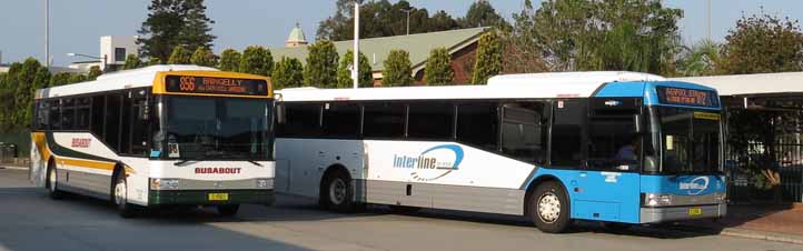 Busabout Mercedes MO9501 & Interline Volvo B7RLE 18 Bustech VST